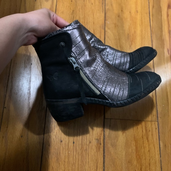 felmini falling in love boots black metallic booties - Picture 2 of 12